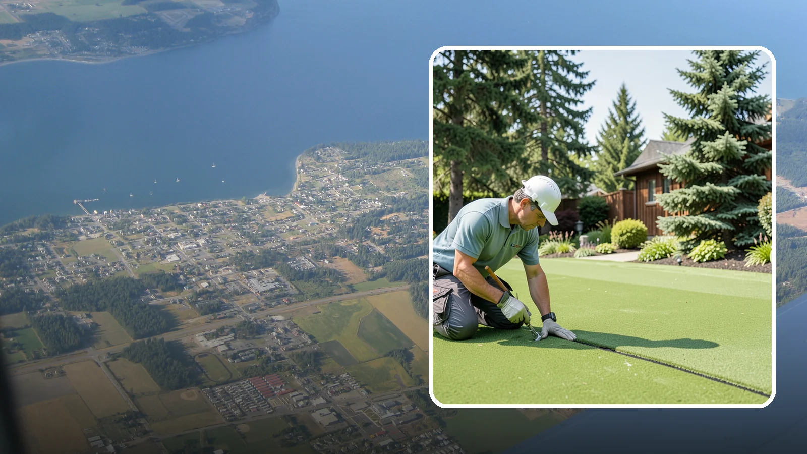 Turf Seam Repair in Coupeville, Island County, WA - We re-secure and rebond separating turf seams so your synthetic lawn looks and performs like new.