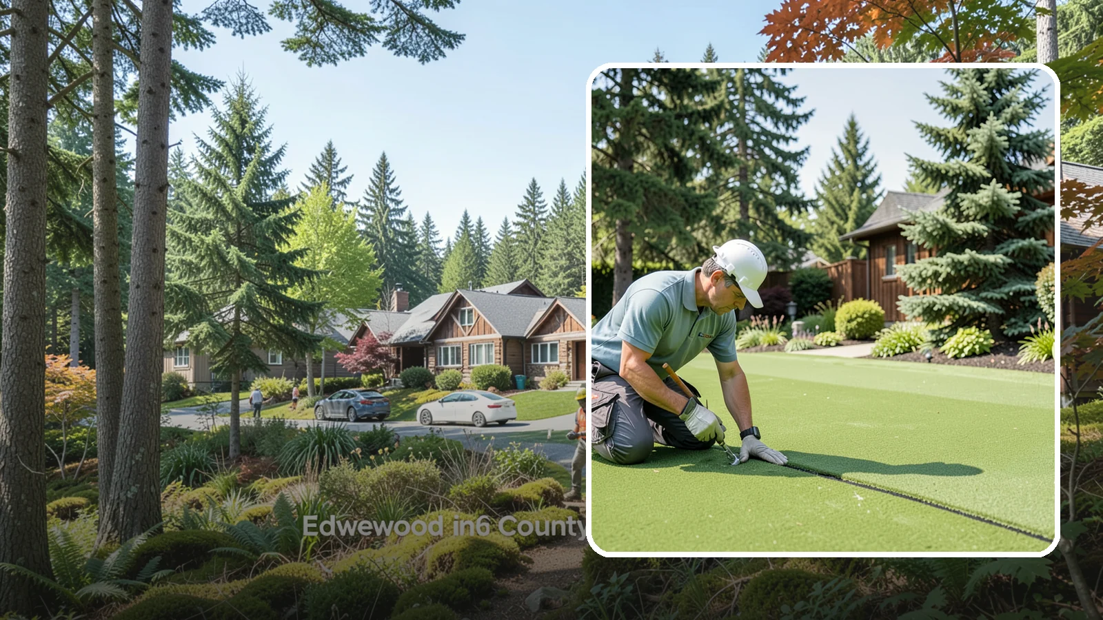 Turf Seam Repair in Edgewood, Pierce County, WA - We re-secure and rebond separating turf seams so your synthetic lawn looks and performs like new.
