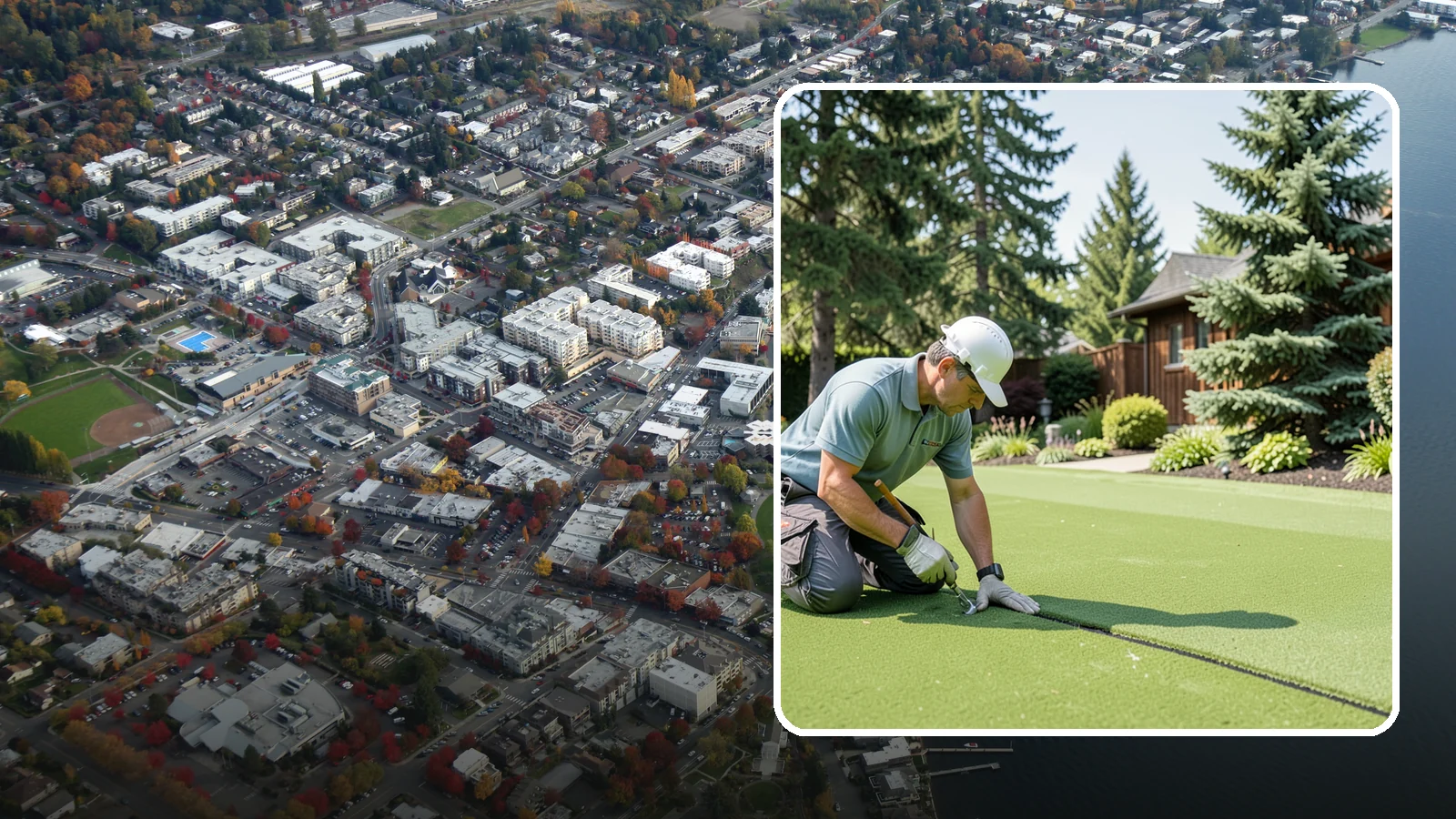 Turf Seam Repair in Kirkland, King County, WA - We re-secure and rebond separating turf seams so your synthetic lawn looks and performs like new.