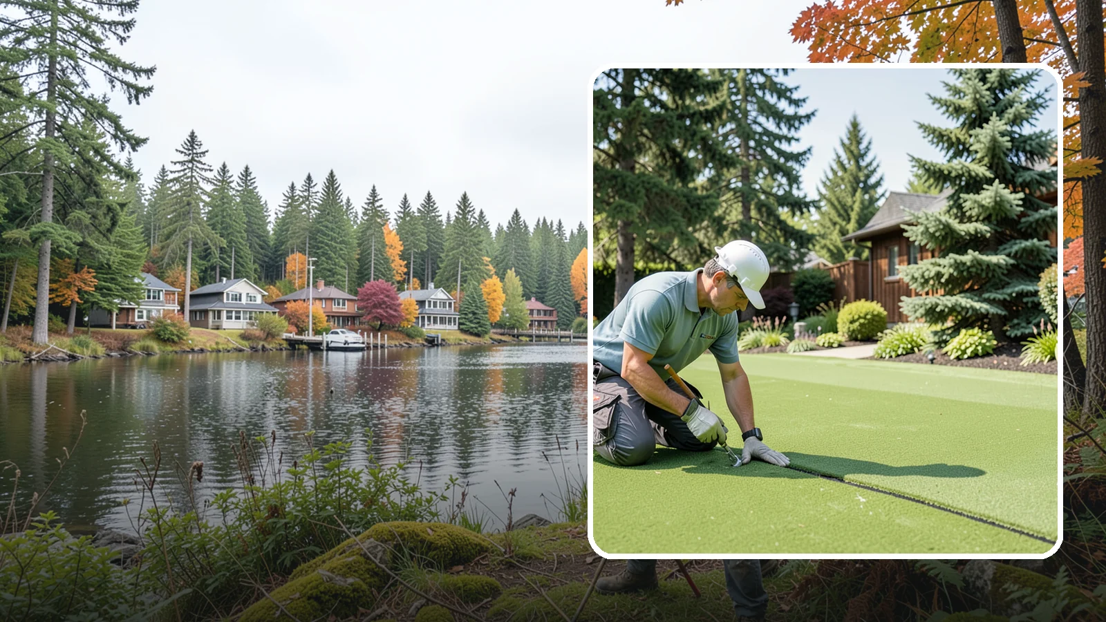 Turf Seam Repair in La Conner, Skagit County, WA - We re-secure and rebond separating turf seams so your synthetic lawn looks and performs like new.