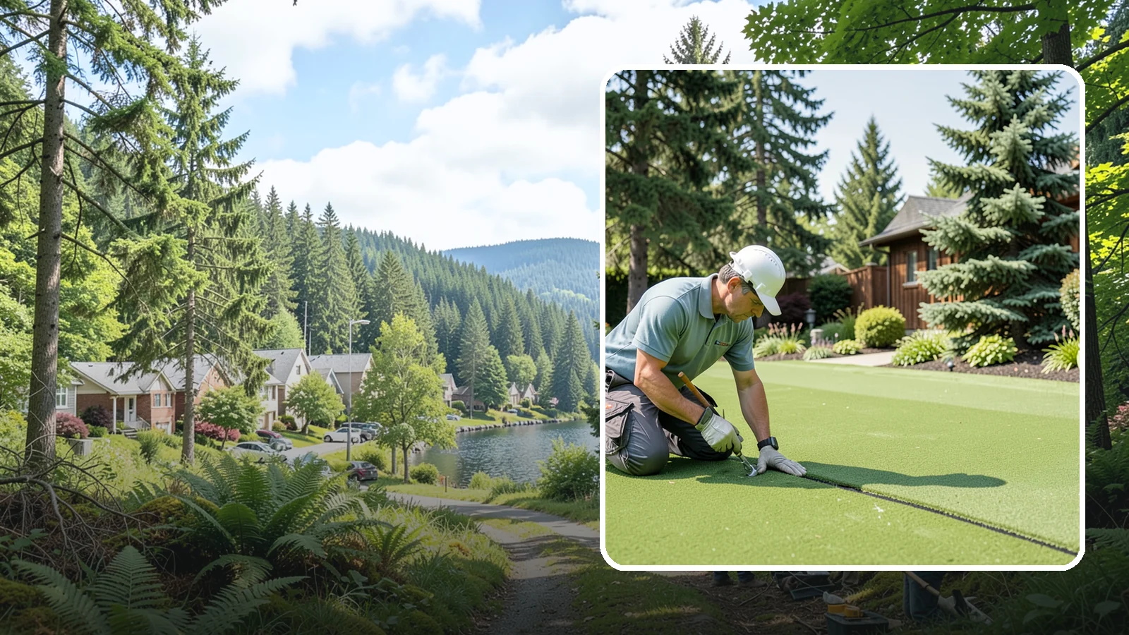 Turf Seam Repair in Lake Forest Park, King County, WA - We re-secure and rebond separating turf seams so your synthetic lawn looks and performs like new.