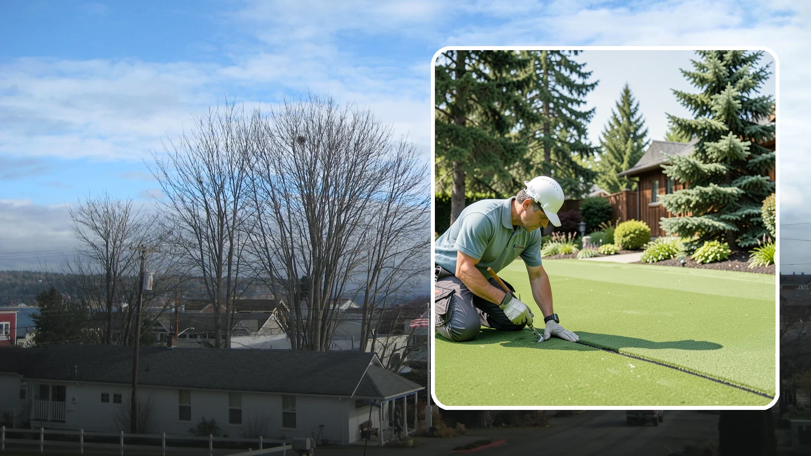 Turf Seam Repair in Langley, Island County, WA - We re-secure and rebond separating turf seams so your synthetic lawn looks and performs like new.