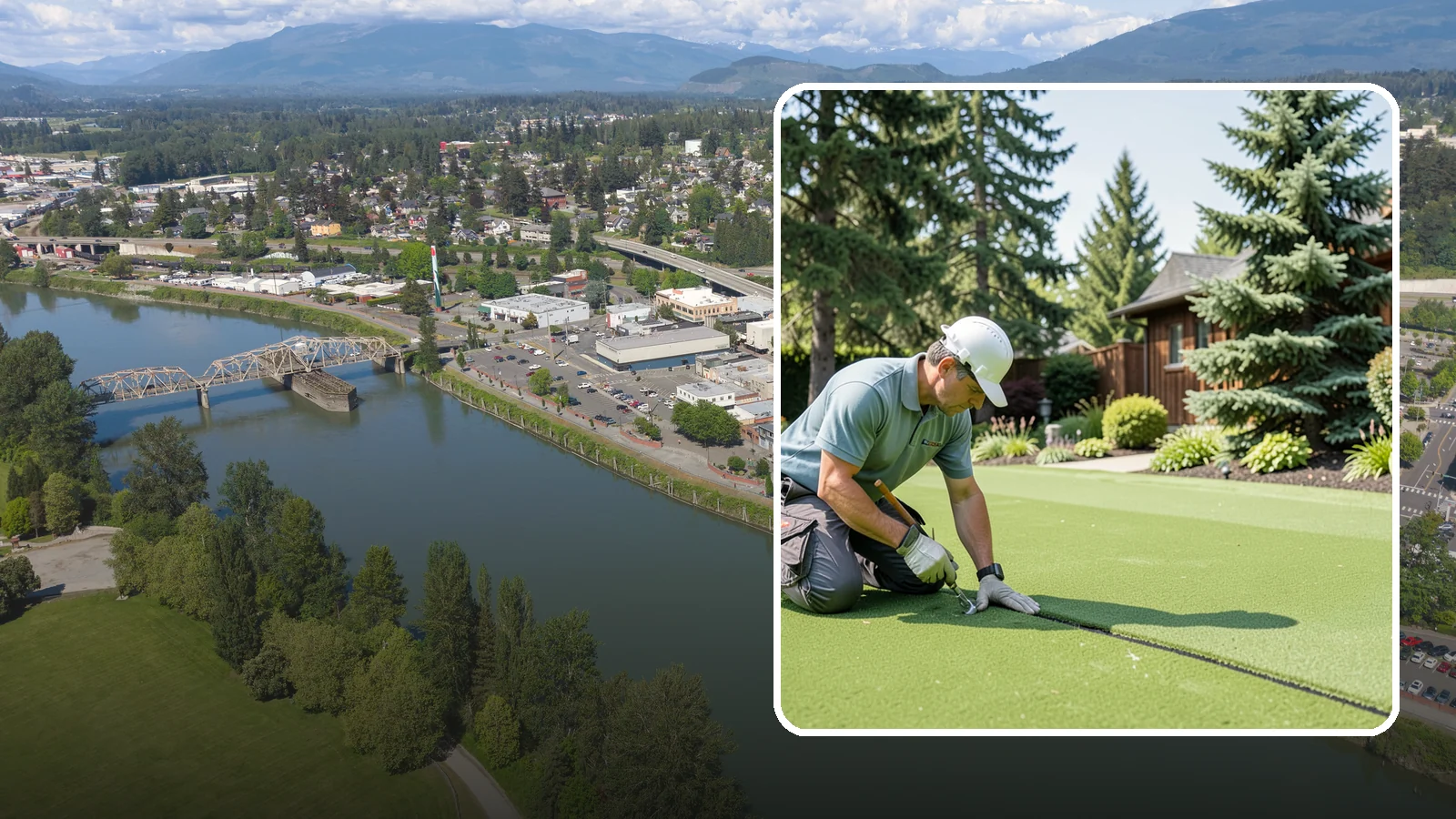Turf Seam Repair in Mount Vernon, Skagit County, WA - We re-secure and rebond separating turf seams so your synthetic lawn looks and performs like new.