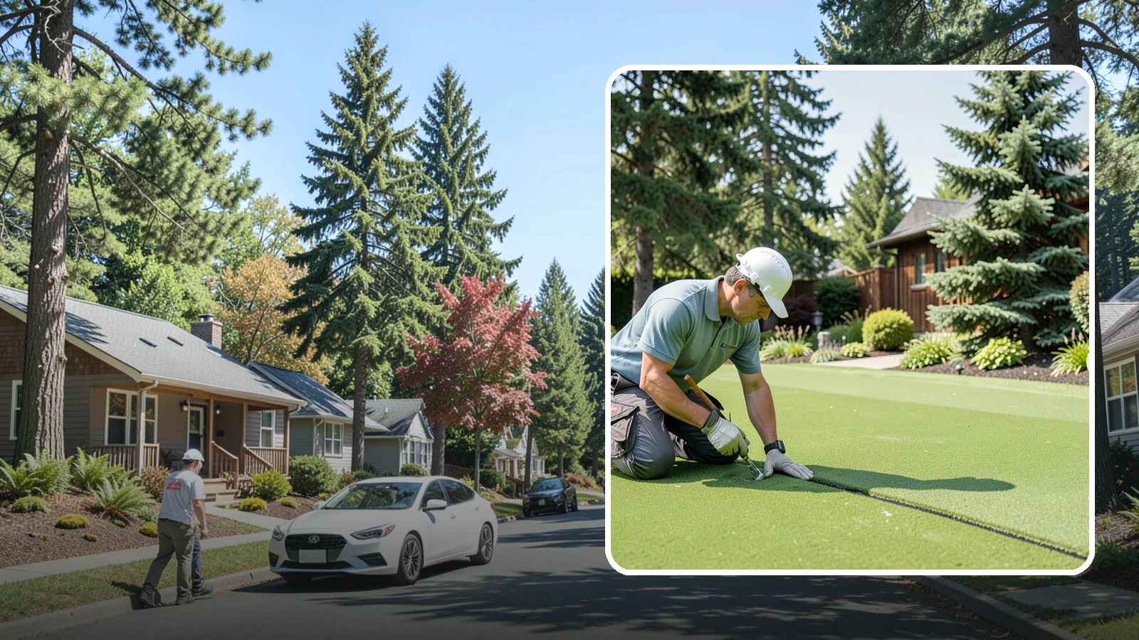 Turf Seam Repair in Orting, Pierce County, WA - We re-secure and rebond separating turf seams so your synthetic lawn looks and performs like new.