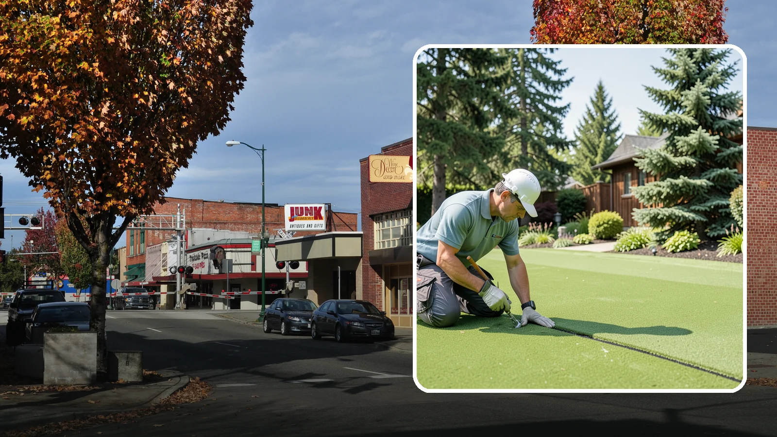 Turf Seam Repair in Puyallup, Pierce County, WA - We re-secure and rebond separating turf seams so your synthetic lawn looks and performs like new.