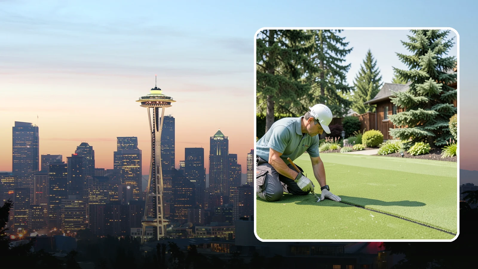 Turf Seam Repair in Seattle, King County, WA - We re-secure and rebond separating turf seams so your synthetic lawn looks and performs like new.