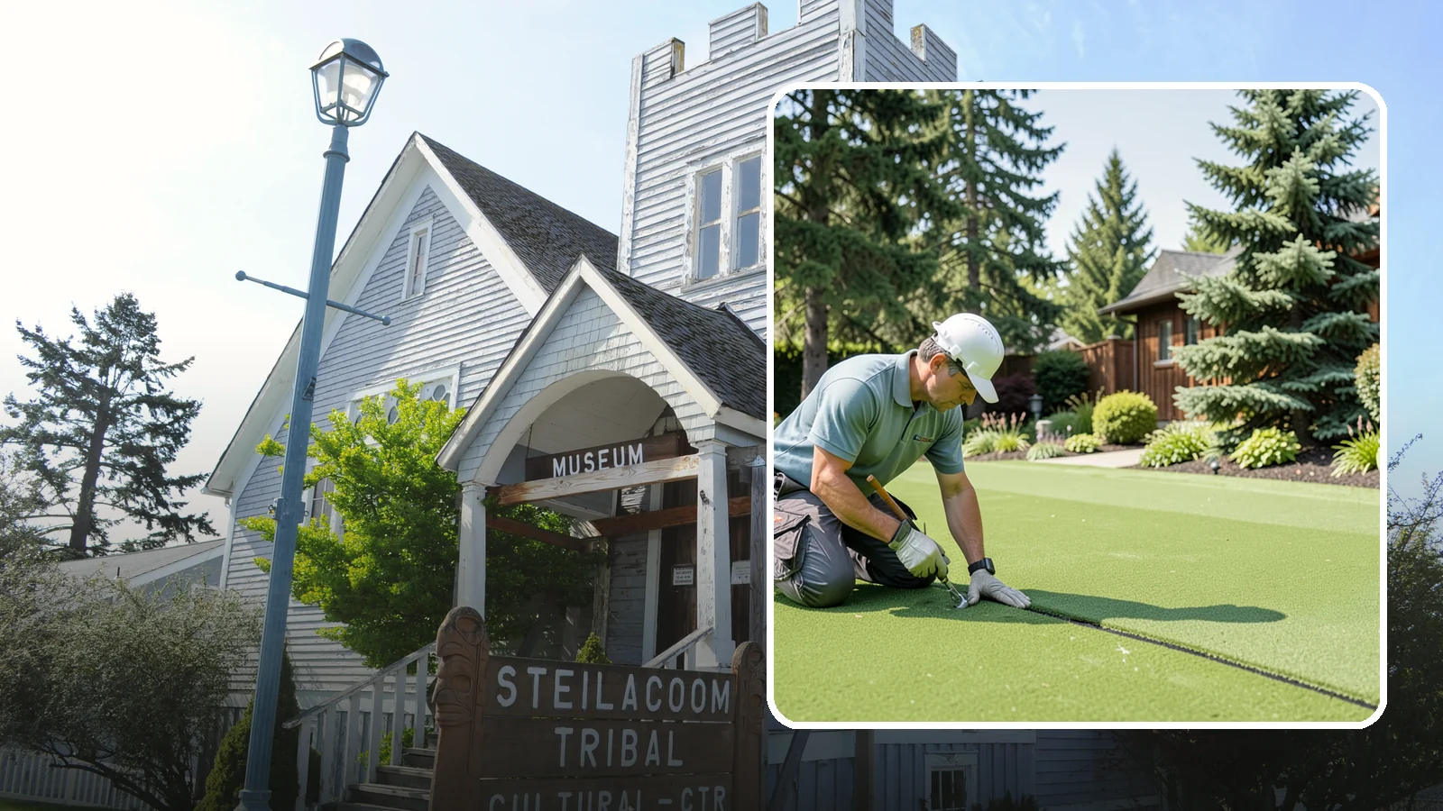 Turf Seam Repair in Steilacoom, Pierce County, WA - We re-secure and rebond separating turf seams so your synthetic lawn looks and performs like new.