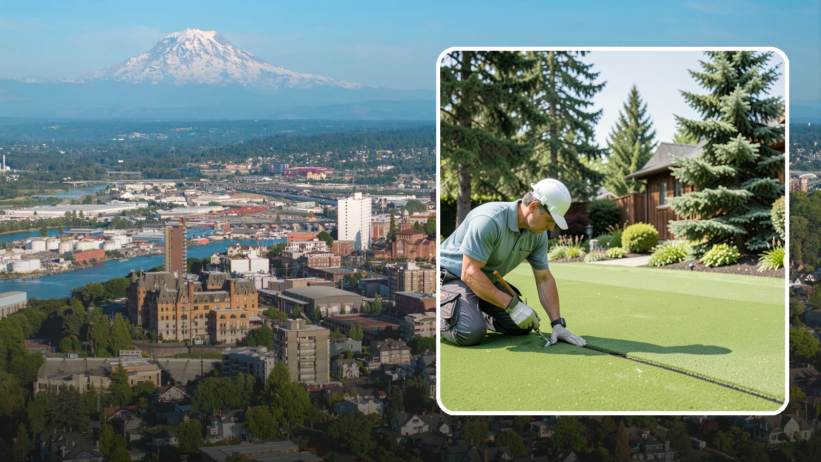 Turf Seam Repair in Tacoma, Pierce County, WA - We re-secure and rebond separating turf seams so your synthetic lawn looks and performs like new.