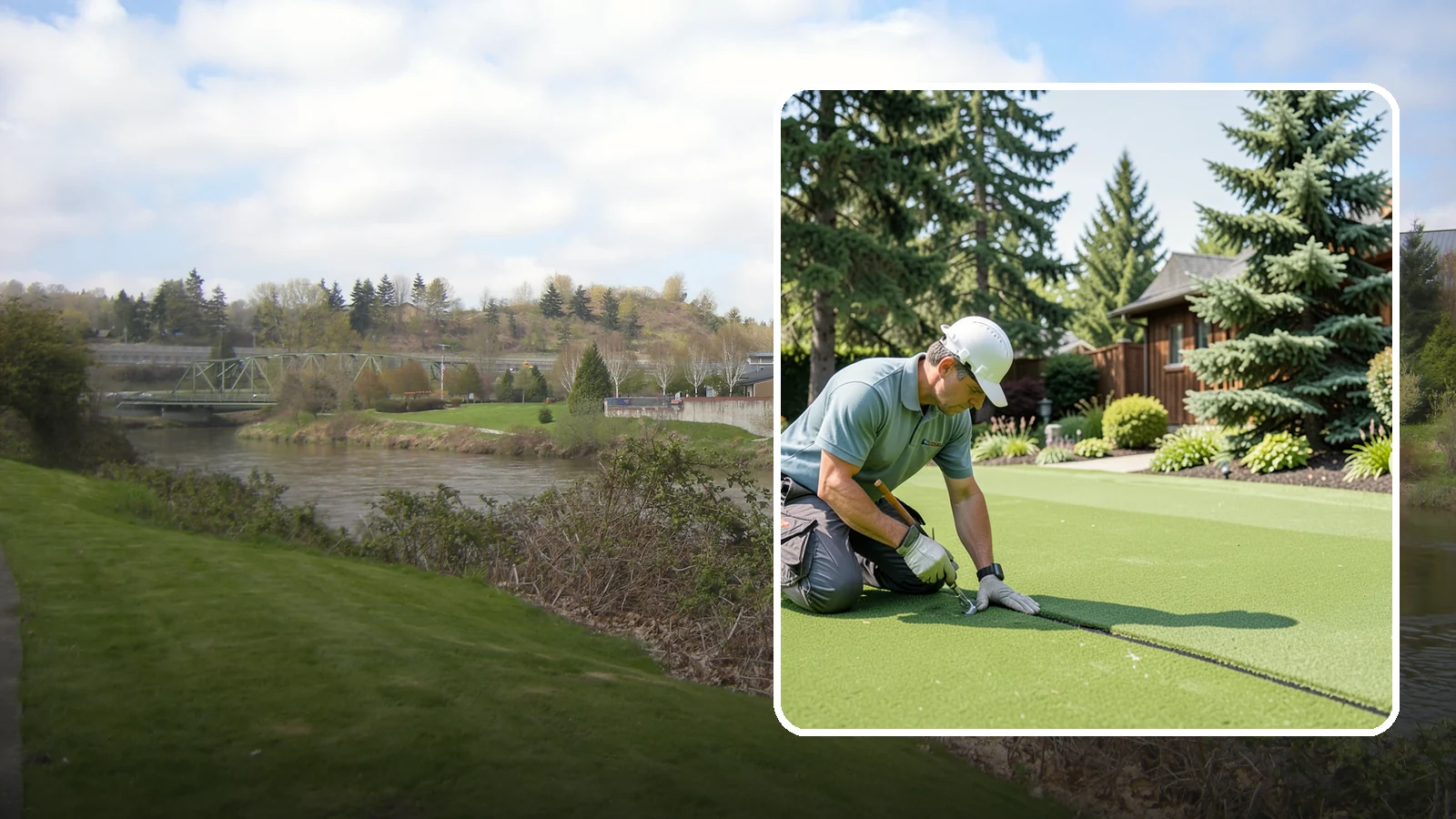 Turf Seam Repair in Tukwila, King County, WA - We re-secure and rebond separating turf seams so your synthetic lawn looks and performs like new.