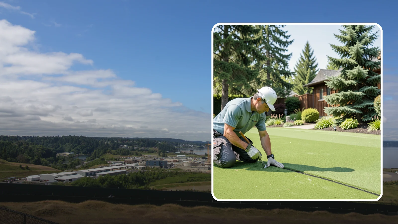 Turf Seam Repair in University Place, Pierce County, WA - We re-secure and rebond separating turf seams so your synthetic lawn looks and performs like new.