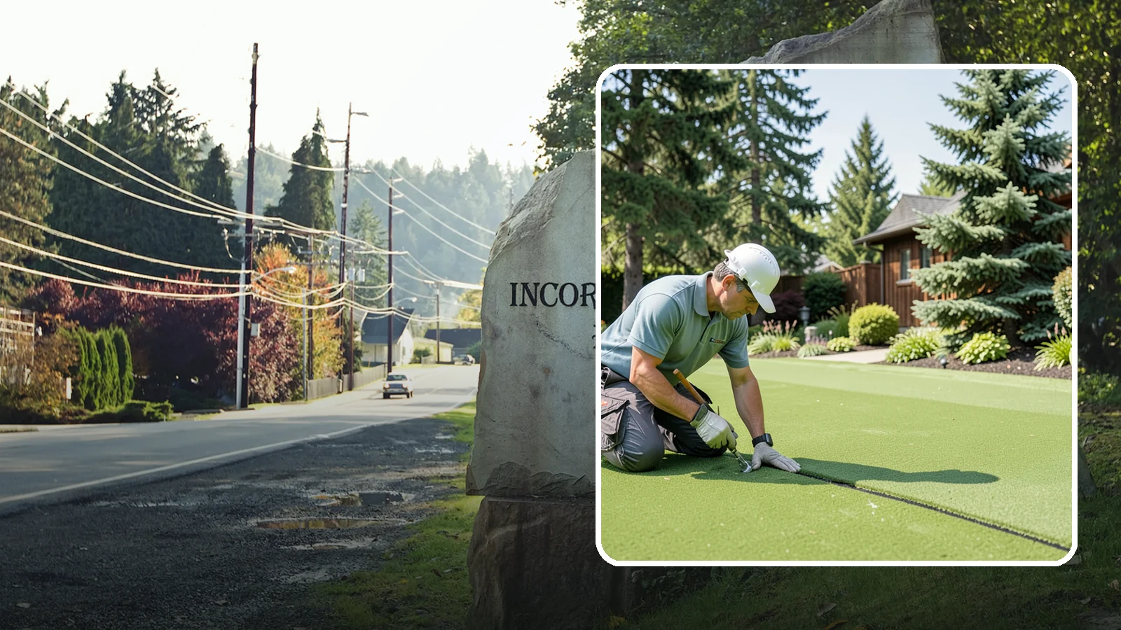 Turf Seam Repair in Wilkeson, Pierce County, WA - We re-secure and rebond separating turf seams so your synthetic lawn looks and performs like new.