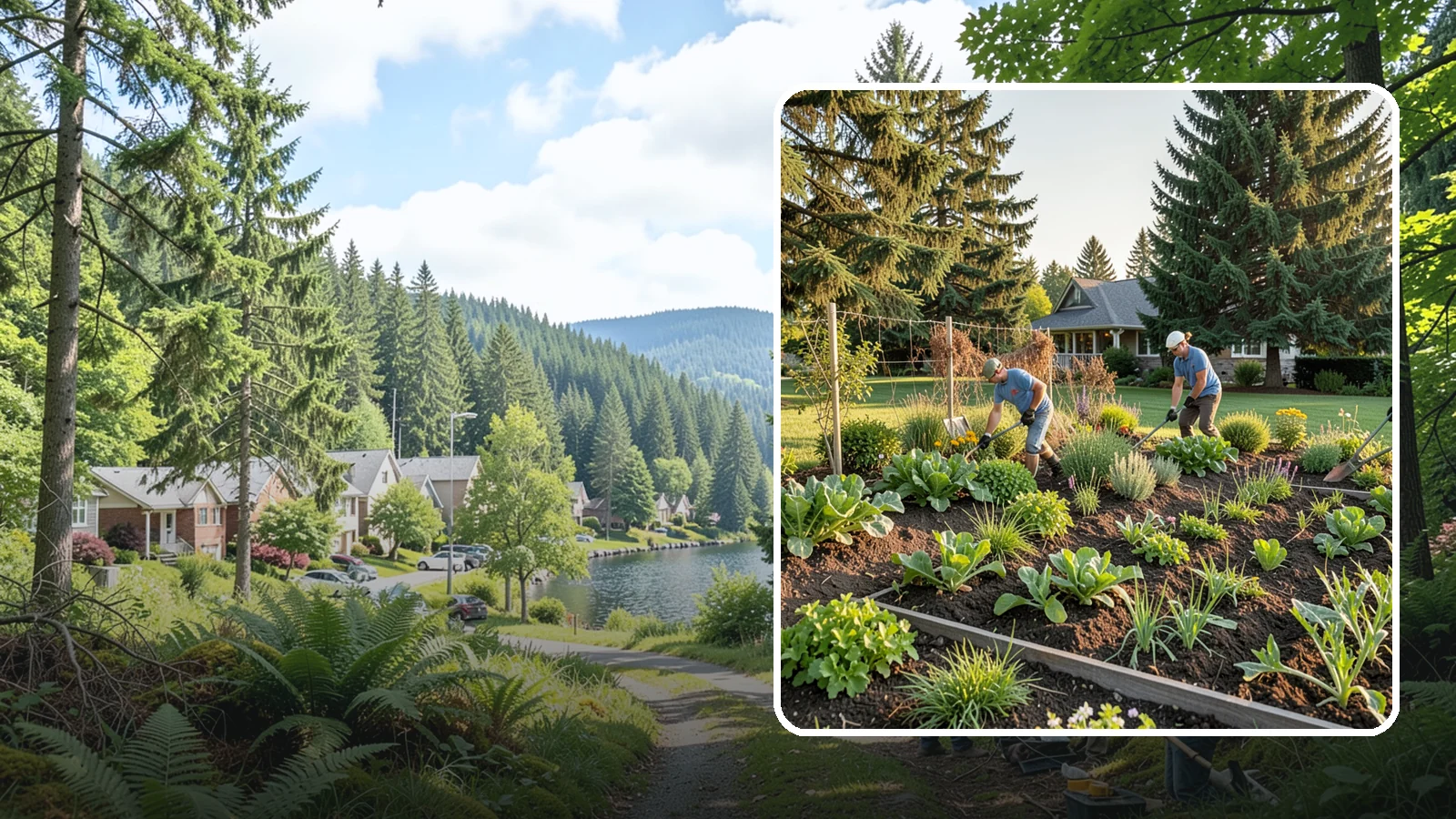Vegetable Garden Installation in Lake Forest Park, King County, WA - Productive edible gardens installed with quality soil, layout, and sun for a strong harvest.