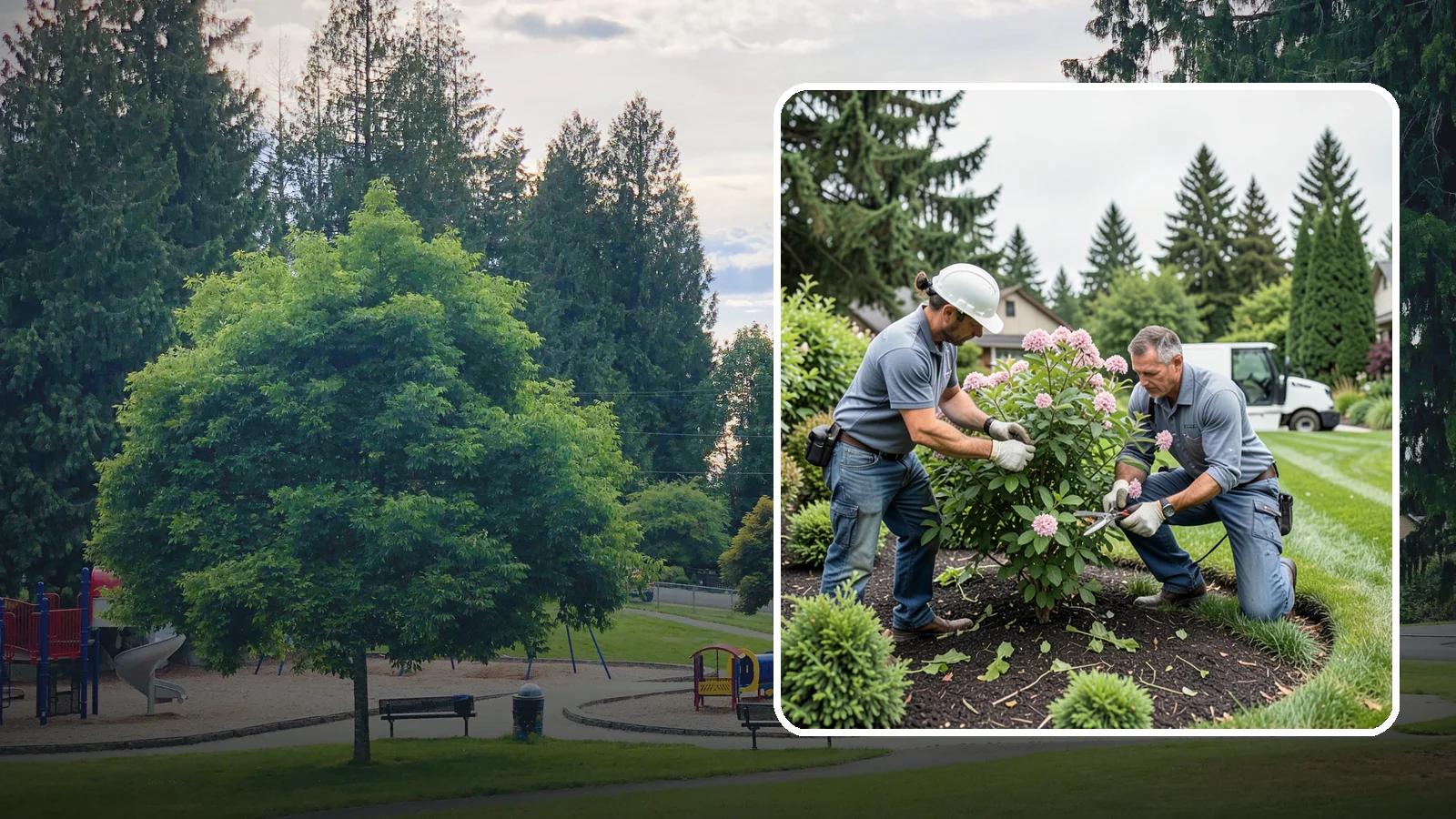 Viburnum Pruning in Bonney Lake, Pierce County, WA - Bloom-timed pruning of viburnums that shapes the shrub, removes old wood, and protects flowers, fruit, and form.