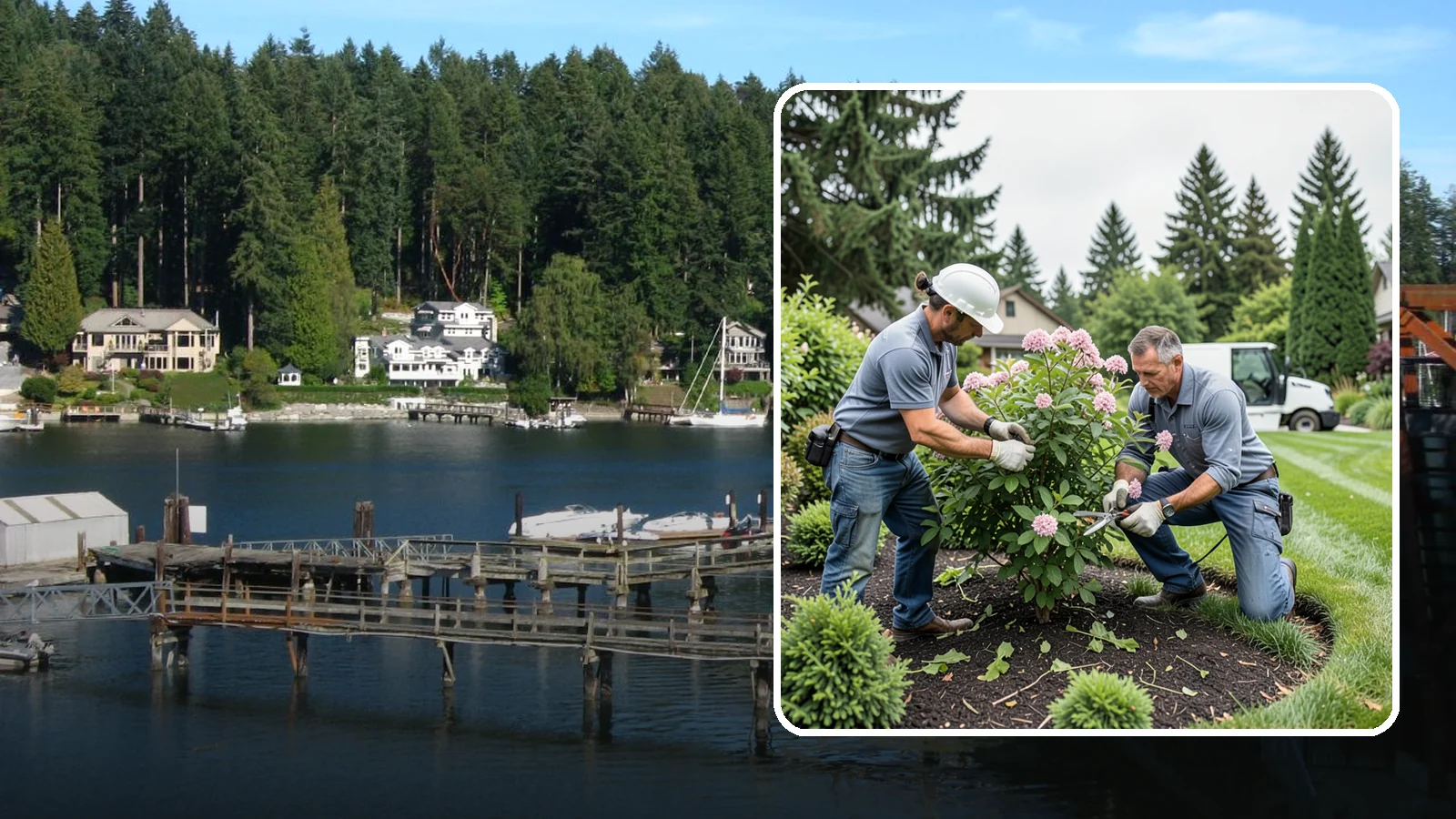 Viburnum Pruning in Gig Harbor, Pierce County, WA - Bloom-timed pruning of viburnums that shapes the shrub, removes old wood, and protects flowers, fruit, and form.