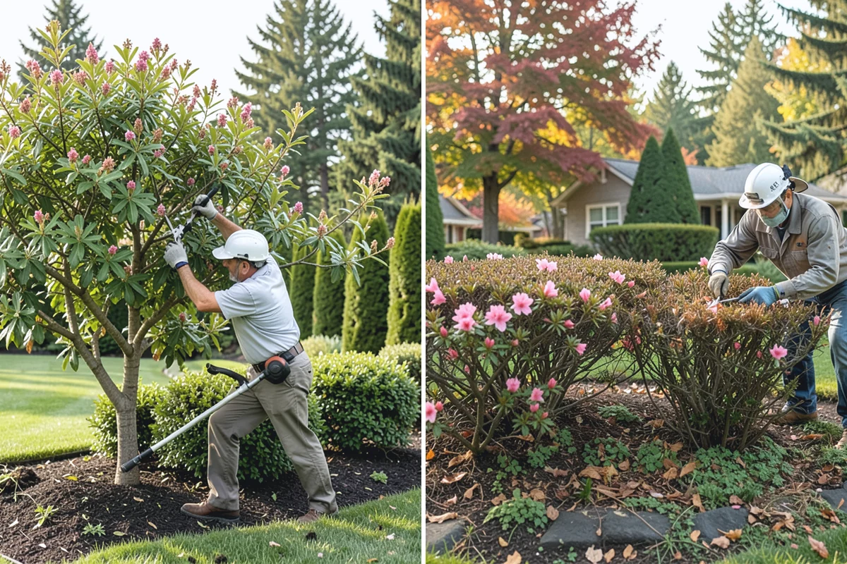 Viburnum Pruning in South Prairie, Pierce County, WA - Identify the viburnum variety and its bloom and fruit habit