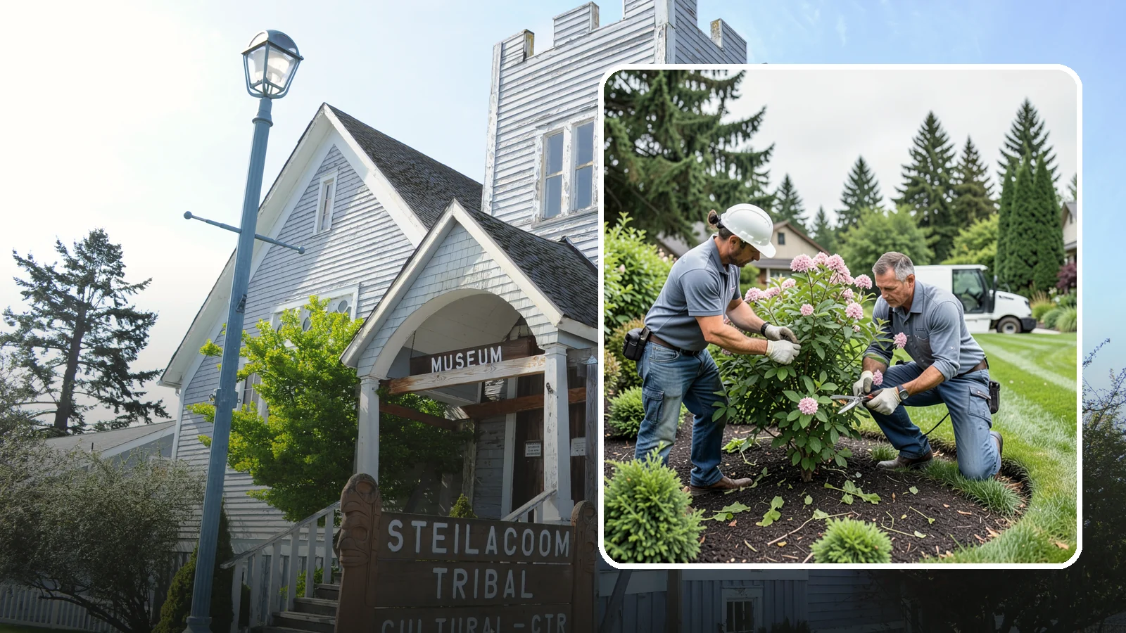 Viburnum Pruning in Steilacoom, Pierce County, WA - Bloom-timed pruning of viburnums that shapes the shrub, removes old wood, and protects flowers, fruit, and form.