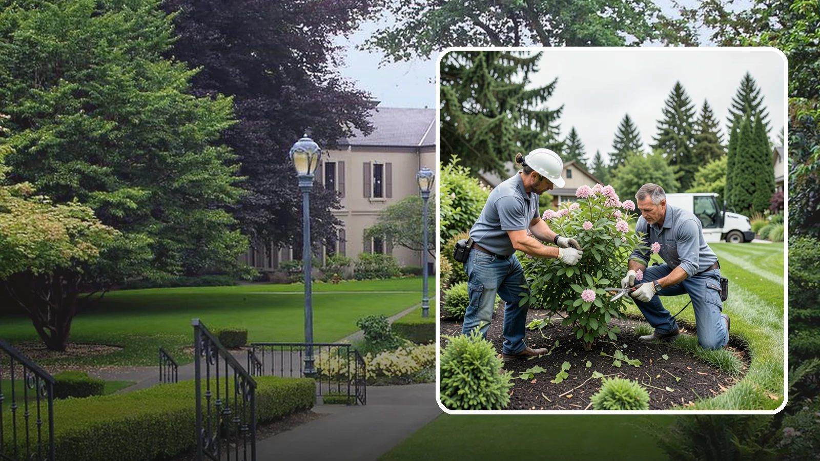 Viburnum Pruning in Woodinville, King County, WA - Bloom-timed pruning of viburnums that shapes the shrub, removes old wood, and protects flowers, fruit, and form.