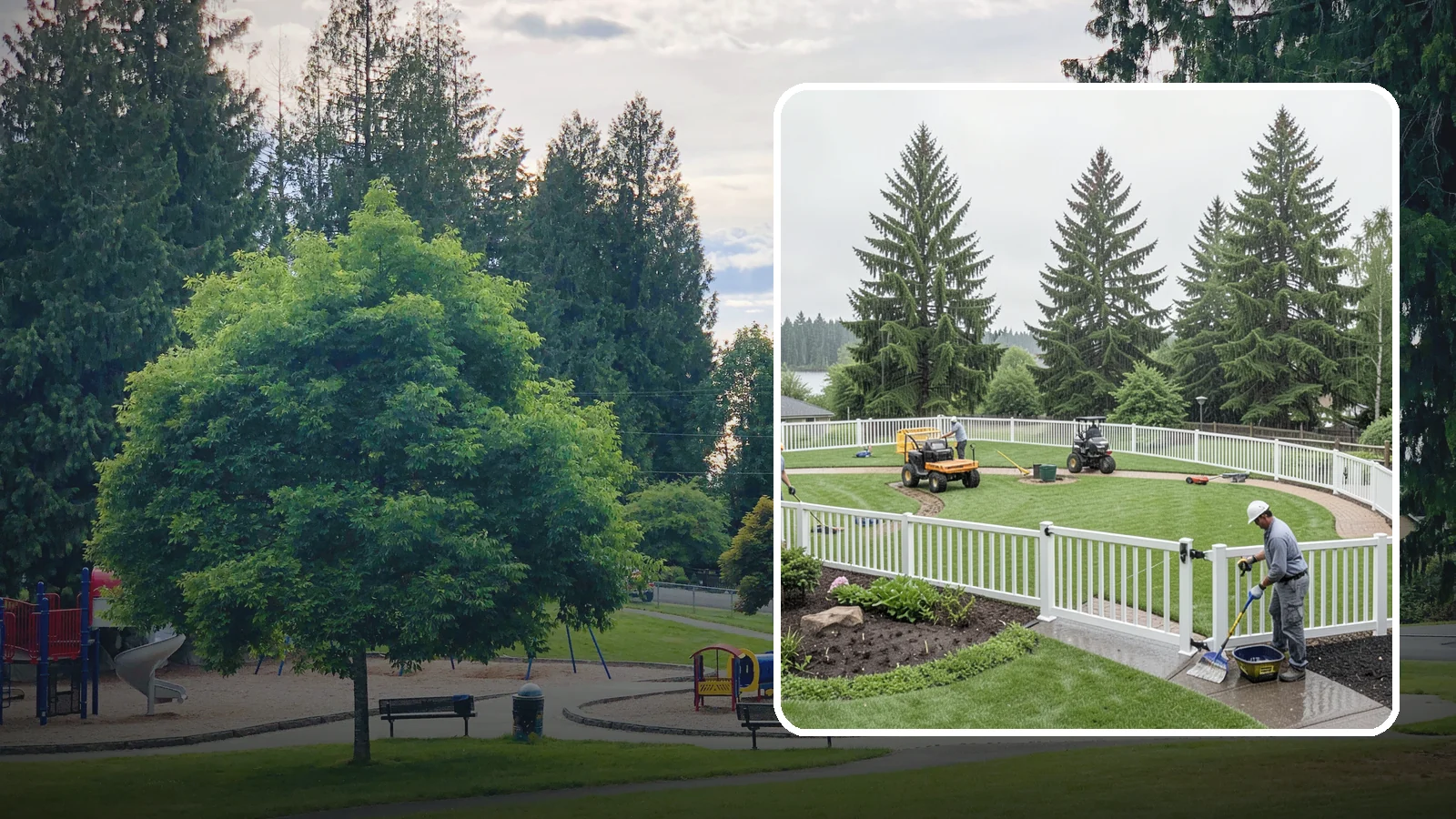 Vinyl Fence Installation in Bonney Lake, Pierce County, WA - We install low-maintenance vinyl fencing that shrugs off Northwest rain, moss, and moisture without rotting or peeling.
