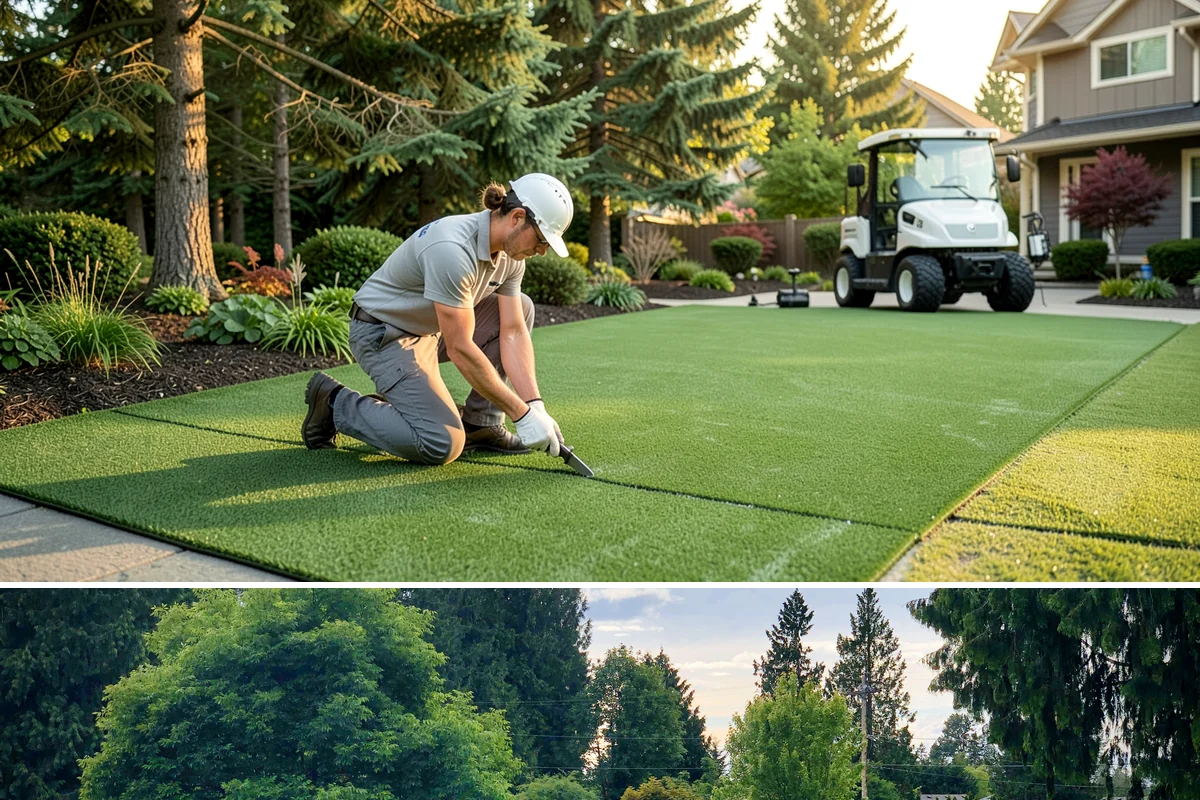 Vinyl Fence Installation in Bonney Lake, Pierce County, WA - Vinyl can be installed year-round, though we prefer milder, drier stretches so post footings cure fully before backfill.