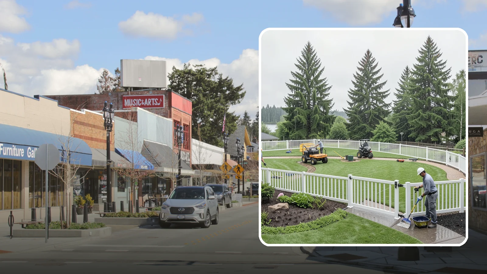 Vinyl Fence Installation in Bothell, King County, WA - We install low-maintenance vinyl fencing that shrugs off Northwest rain, moss, and moisture without rotting or peeling.