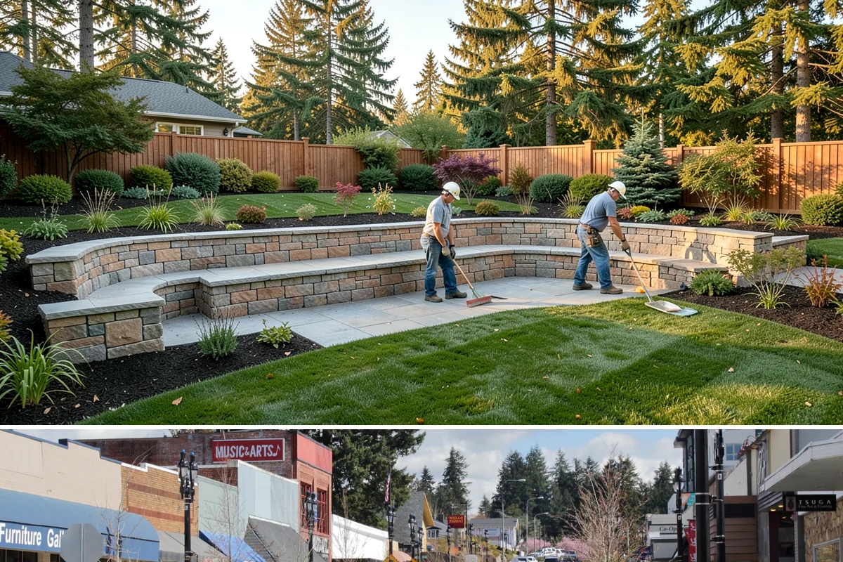 Vinyl Fence Installation in Bothell, King County, WA - Vinyl can be installed year-round, though we prefer milder, drier stretches so post footings cure fully before backfill.