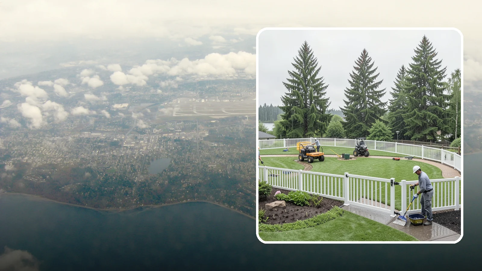 Vinyl Fence Installation in Burien, King County, WA - We install low-maintenance vinyl fencing that shrugs off Northwest rain, moss, and moisture without rotting or peeling.
