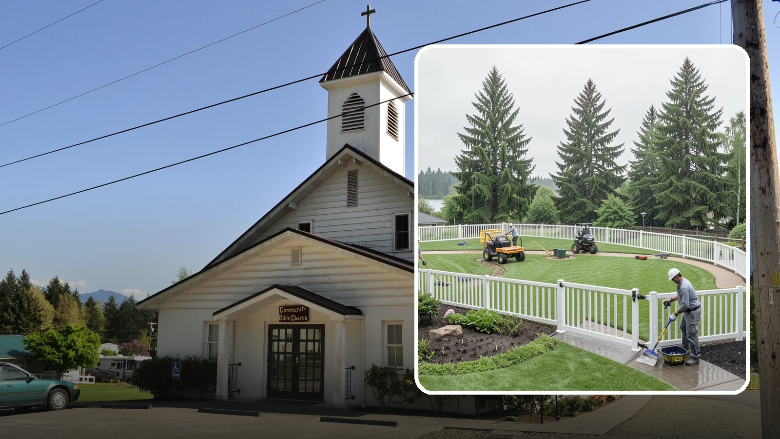 Vinyl Fence Installation in Concrete, Skagit County, WA - We install low-maintenance vinyl fencing that shrugs off Northwest rain, moss, and moisture without rotting or peeling.