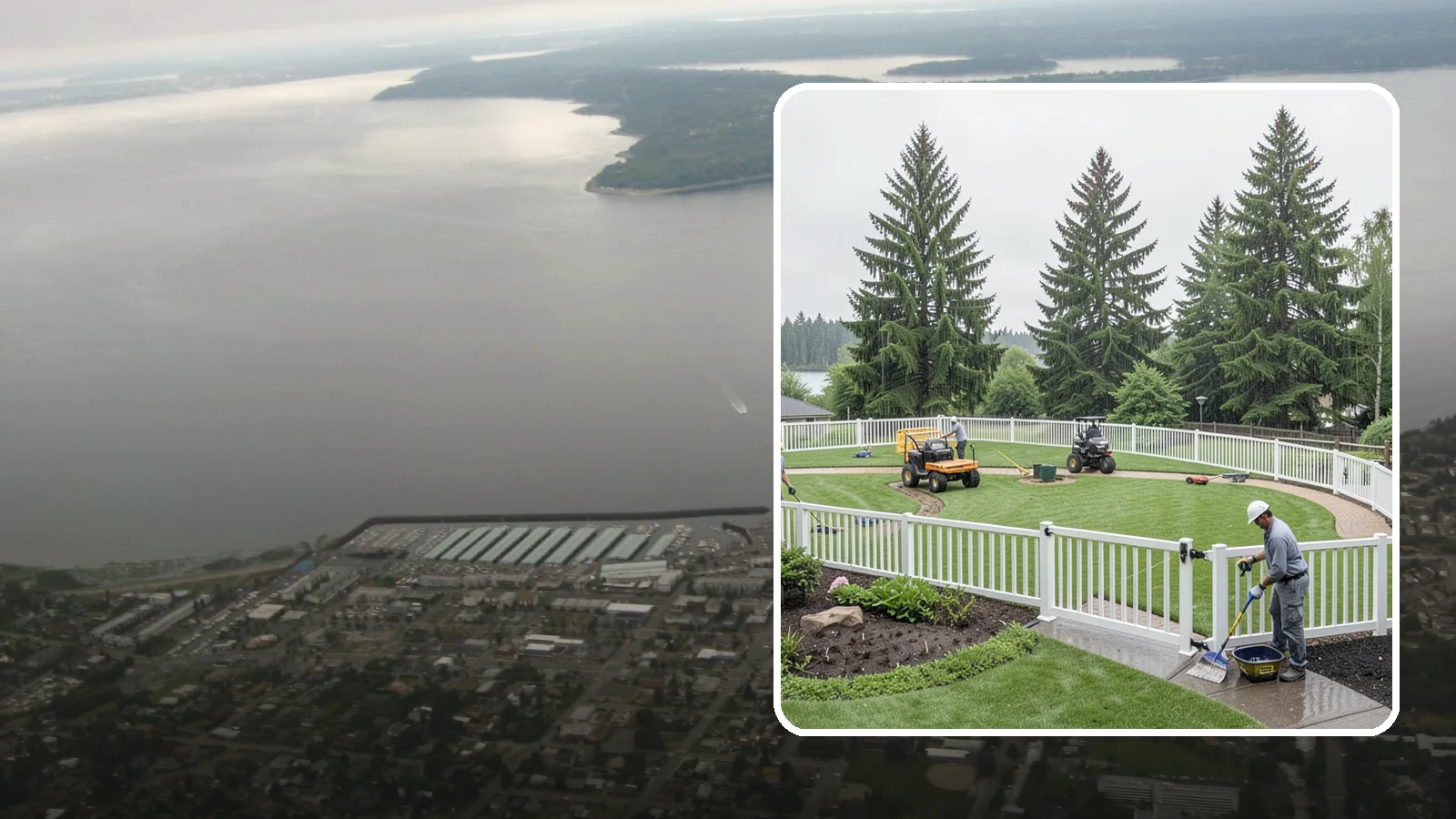 Vinyl Fence Installation in Des Moines, King County, WA - We install low-maintenance vinyl fencing that shrugs off Northwest rain, moss, and moisture without rotting or peeling.