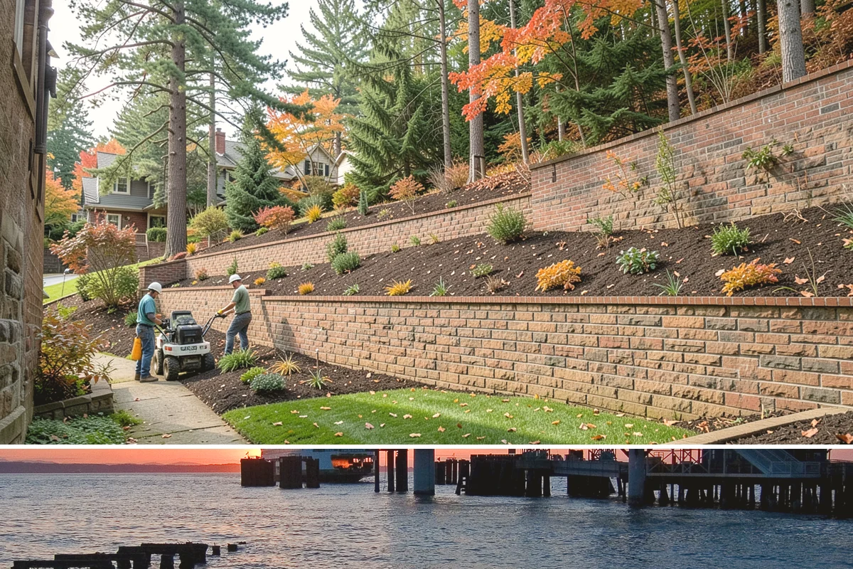 Vinyl Fence Installation in Edmonds, Snohomish County, WA - Vinyl can be installed year-round, though we prefer milder, drier stretches so post footings cure fully before backfill.