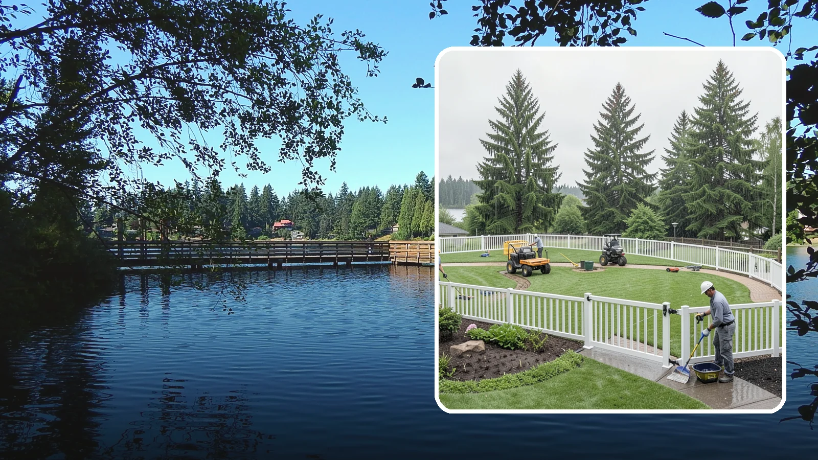 Vinyl Fence Installation in Federal Way, King County, WA - We install low-maintenance vinyl fencing that shrugs off Northwest rain, moss, and moisture without rotting or peeling.