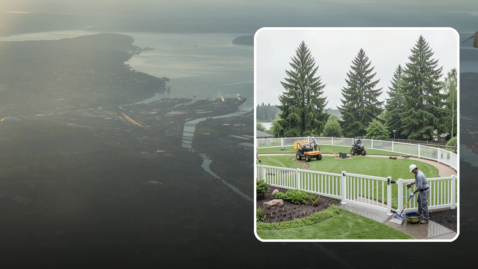 Vinyl Fence Installation in Fife, Pierce County, WA - We install low-maintenance vinyl fencing that shrugs off Northwest rain, moss, and moisture without rotting or peeling.