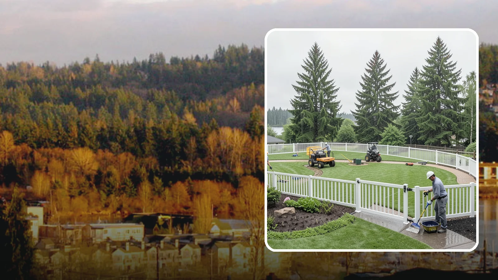 Vinyl Fence Installation in Kenmore, King County, WA - We install low-maintenance vinyl fencing that shrugs off Northwest rain, moss, and moisture without rotting or peeling.
