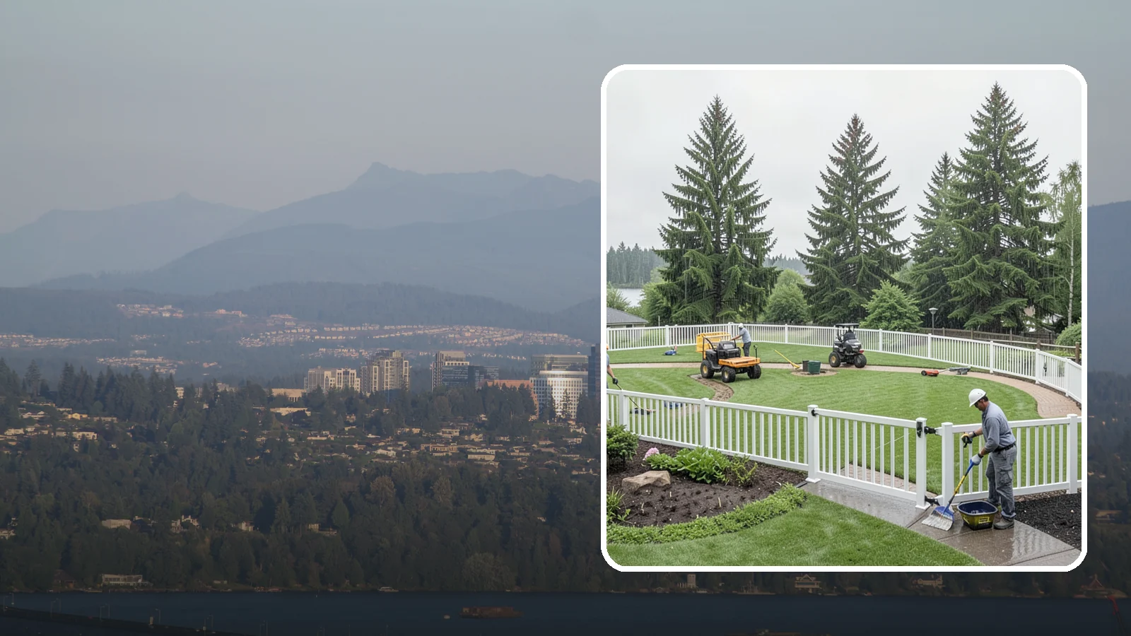 Vinyl Fence Installation in Medina, King County, WA - We install low-maintenance vinyl fencing that shrugs off Northwest rain, moss, and moisture without rotting or peeling.