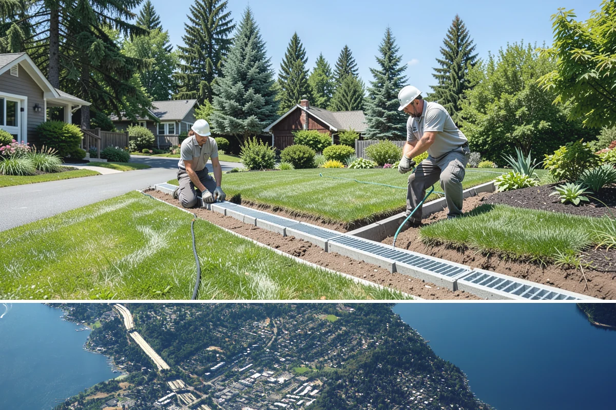Vinyl Fence Installation in Mercer Island, King County, WA - Vinyl can be installed year-round, though we prefer milder, drier stretches so post footings cure fully before backfill.