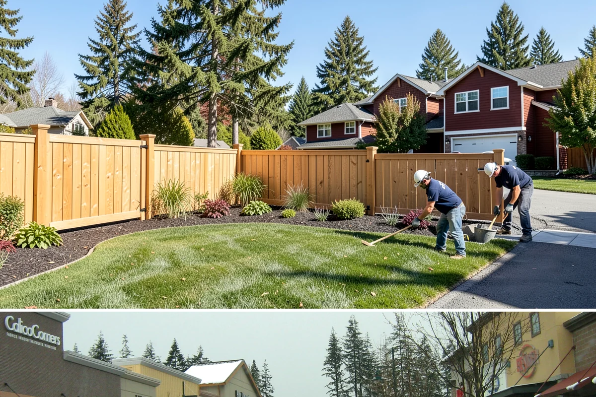 Vinyl Fence Installation in Mill Creek, Snohomish County, WA - Vinyl can be installed year-round, though we prefer milder, drier stretches so post footings cure fully before backfill.