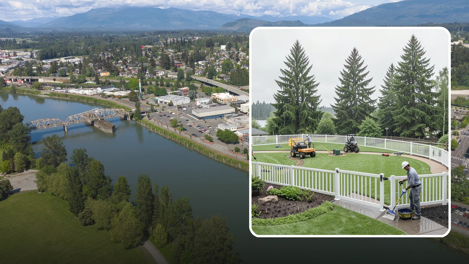 Vinyl Fence Installation in Mount Vernon, Skagit County, WA - We install low-maintenance vinyl fencing that shrugs off Northwest rain, moss, and moisture without rotting or peeling.