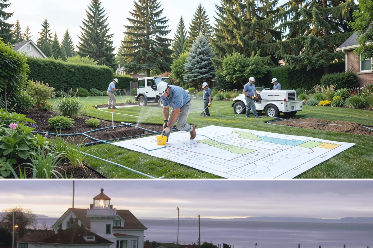 Vinyl Fence Installation in Mukilteo, Snohomish County, WA - Vinyl can be installed year-round, though we prefer milder, drier stretches so post footings cure fully before backfill.