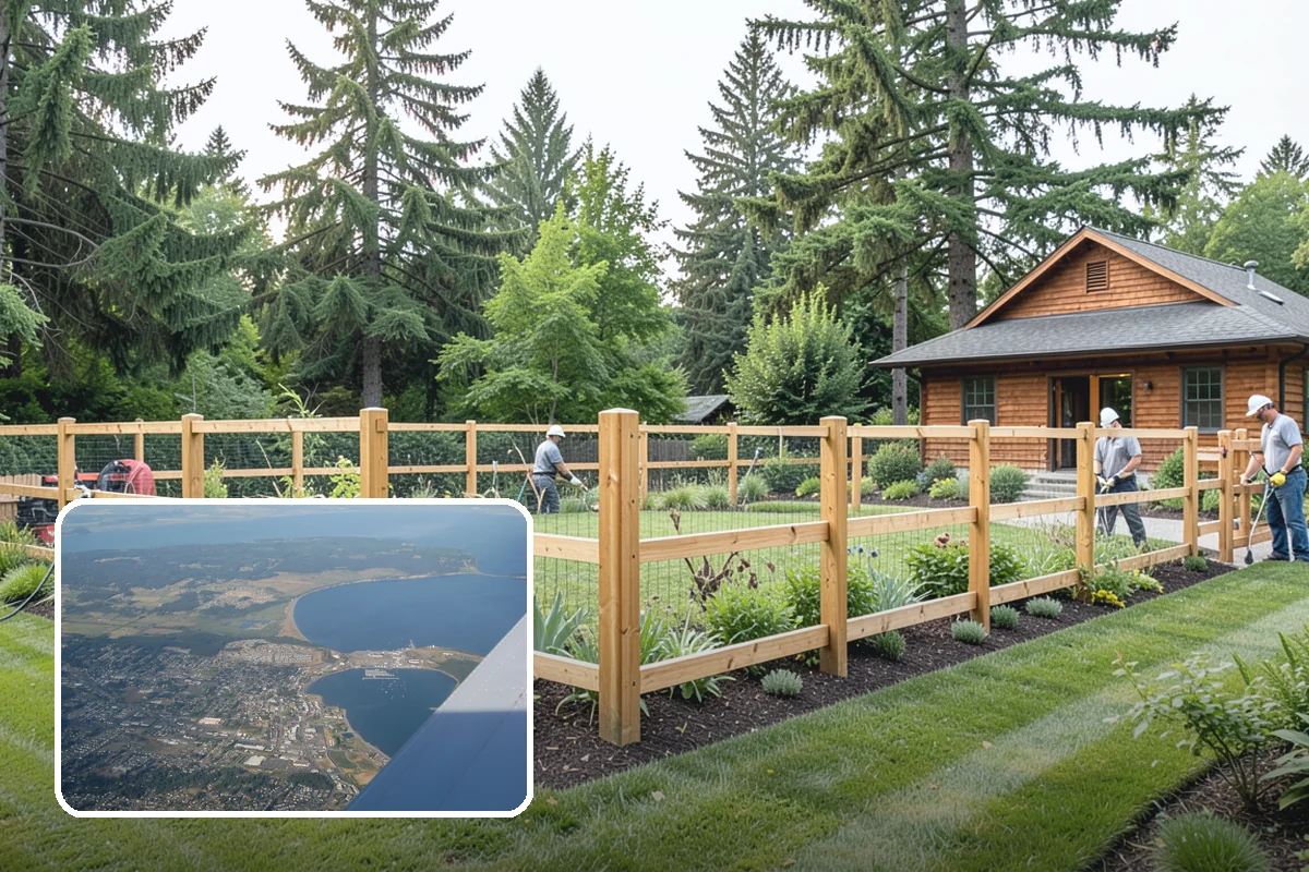 Vinyl Fence Installation in Oak Harbor, Island County, WA - Eliminates painting, staining, and rot common with wood
