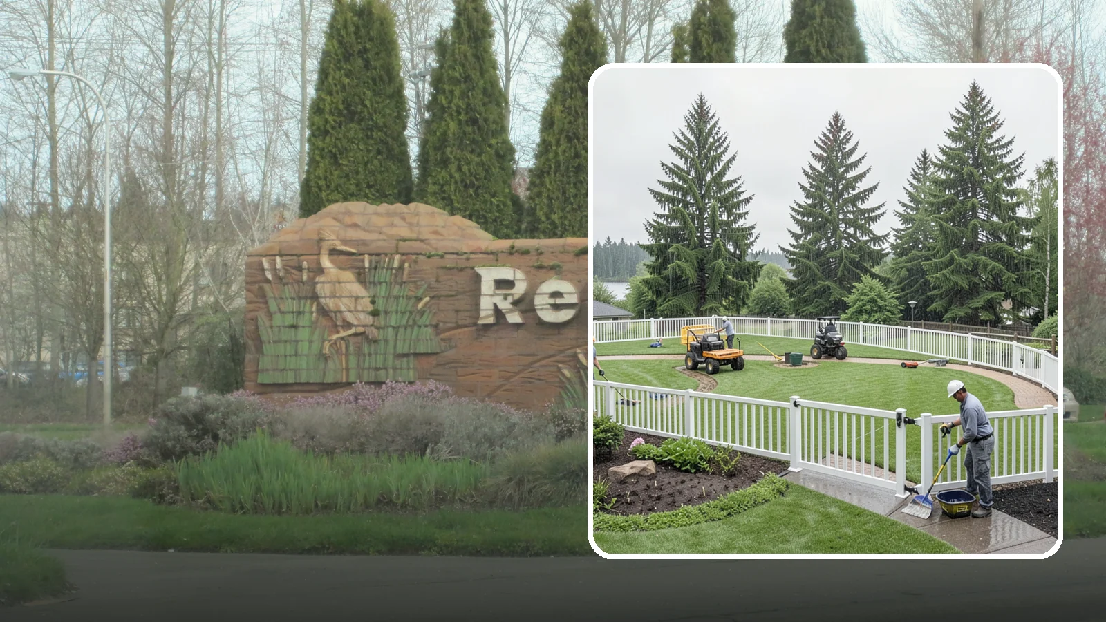 Vinyl Fence Installation in Renton, King County, WA - We install low-maintenance vinyl fencing that shrugs off Northwest rain, moss, and moisture without rotting or peeling.