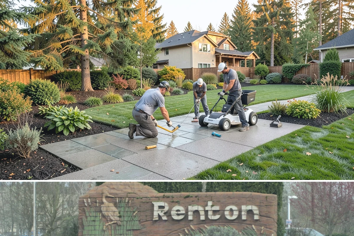 Vinyl Fence Installation in Renton, King County, WA - Vinyl can be installed year-round, though we prefer milder, drier stretches so post footings cure fully before backfill.