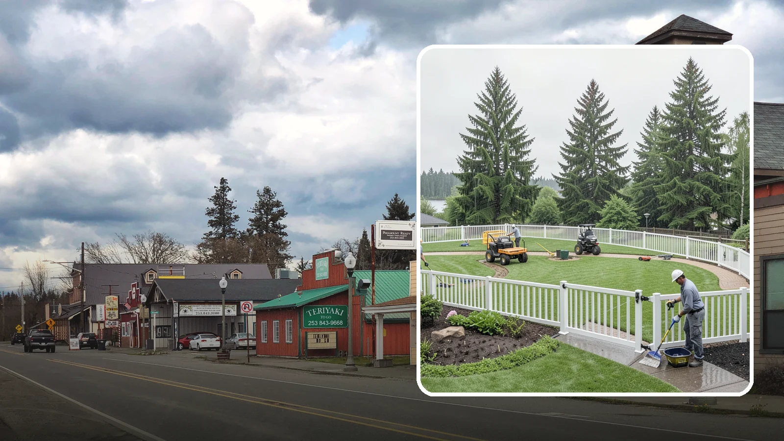 Vinyl Fence Installation in Roy, Pierce County, WA - We install low-maintenance vinyl fencing that shrugs off Northwest rain, moss, and moisture without rotting or peeling.