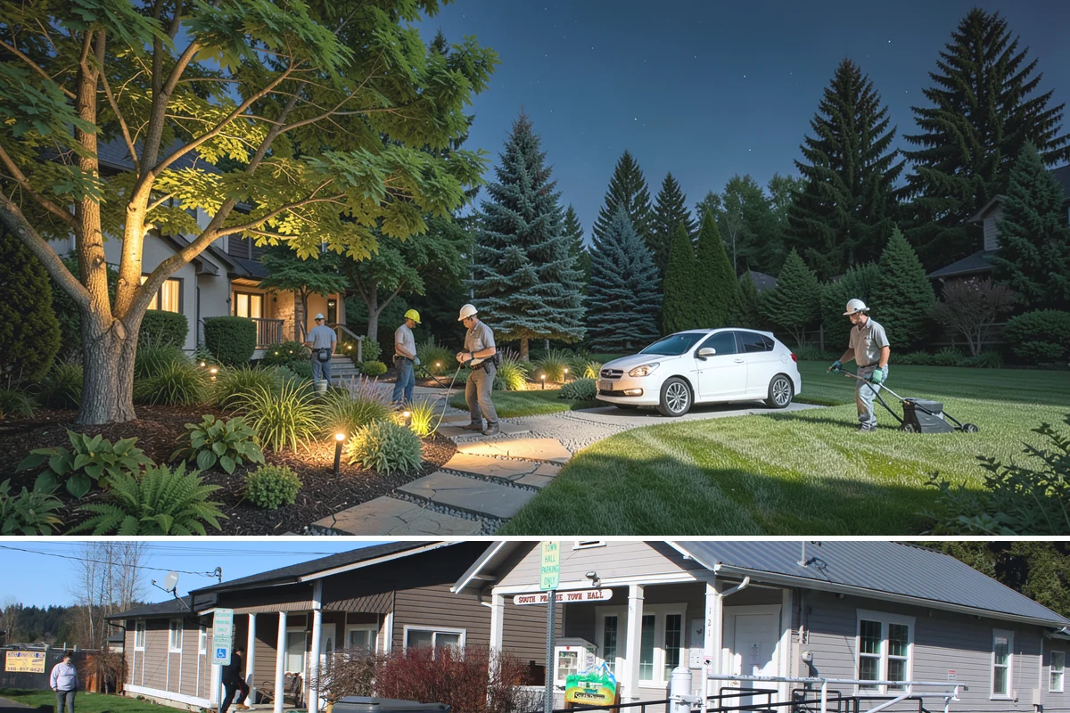 Vinyl Fence Installation in South Prairie, Pierce County, WA - Vinyl can be installed year-round, though we prefer milder, drier stretches so post footings cure fully before backfill.
