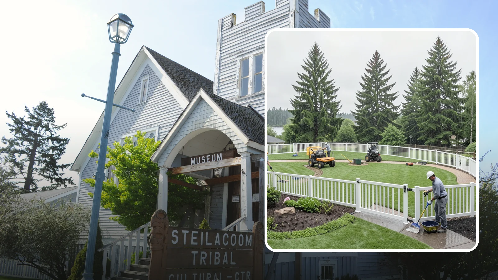 Vinyl Fence Installation in Steilacoom, Pierce County, WA - We install low-maintenance vinyl fencing that shrugs off Northwest rain, moss, and moisture without rotting or peeling.