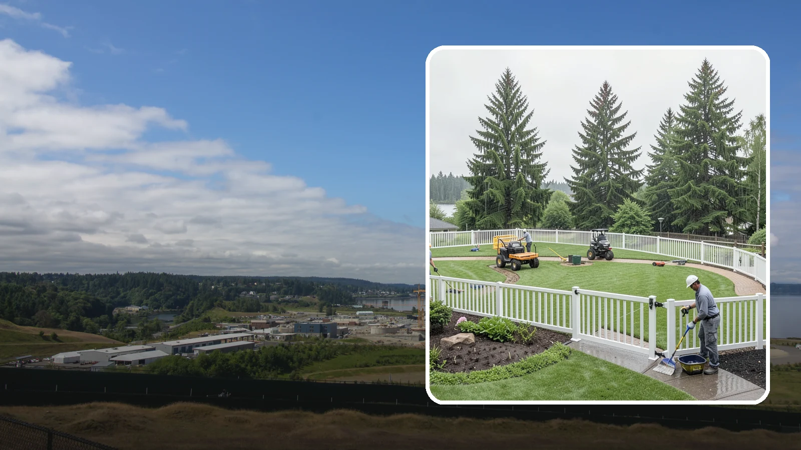 Vinyl Fence Installation in University Place, Pierce County, WA - We install low-maintenance vinyl fencing that shrugs off Northwest rain, moss, and moisture without rotting or peeling.