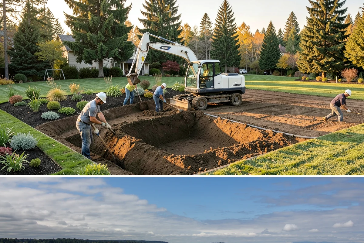 Vinyl Fence Installation in University Place, Pierce County, WA - Vinyl can be installed year-round, though we prefer milder, drier stretches so post footings cure fully before backfill.