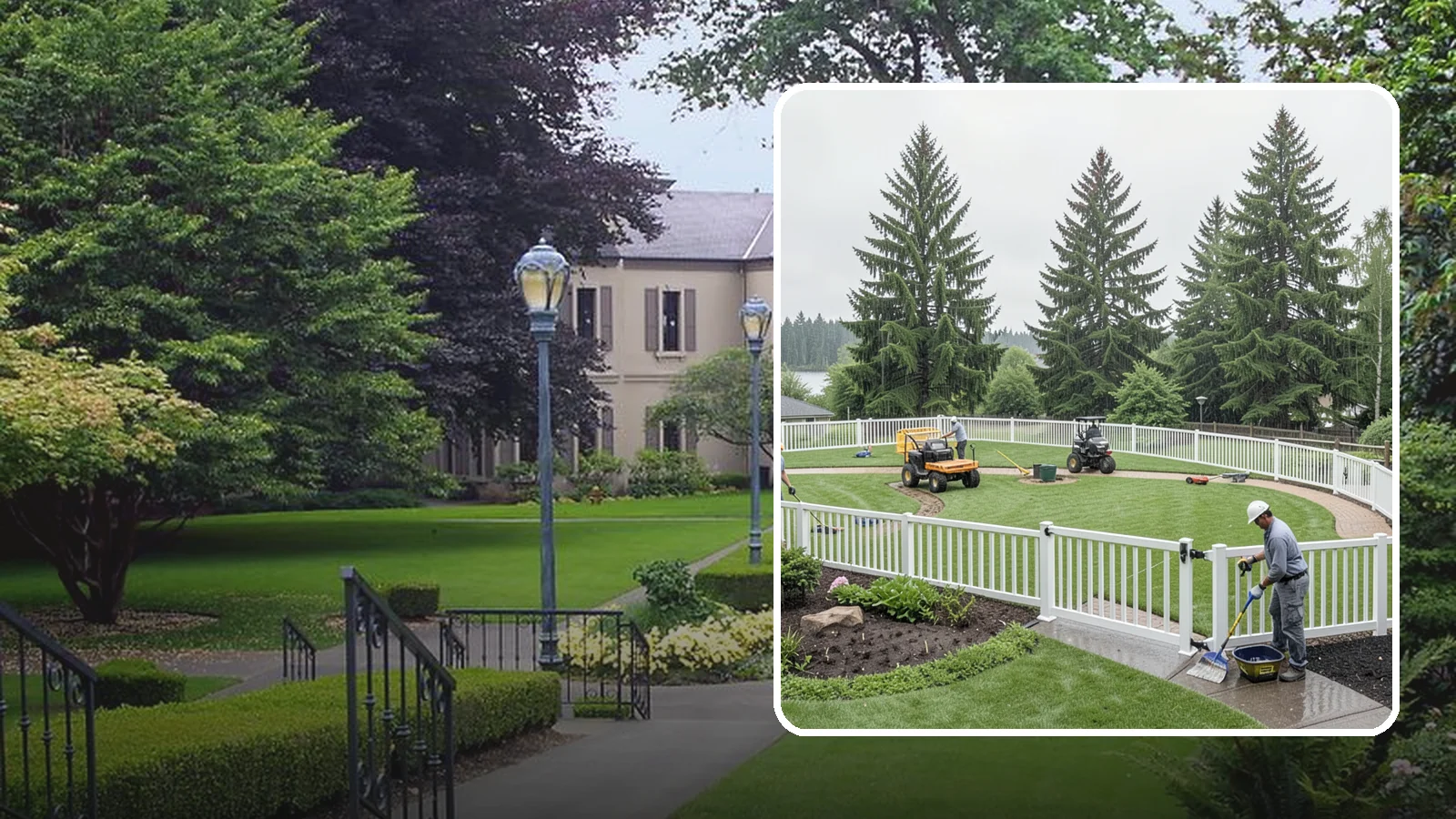 Vinyl Fence Installation in Woodinville, King County, WA - We install low-maintenance vinyl fencing that shrugs off Northwest rain, moss, and moisture without rotting or peeling.