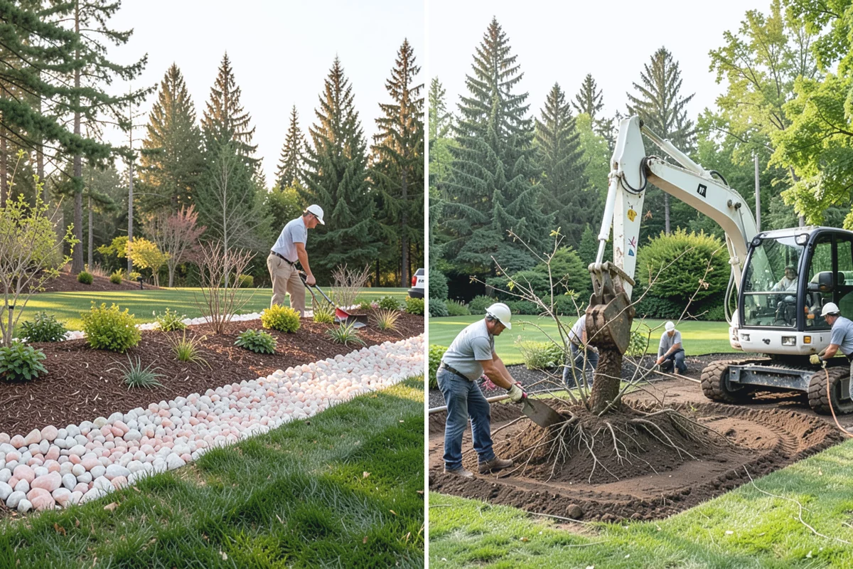 Walkway Installation in Gold Bar, Snohomish County, WA - Lay out the path and width