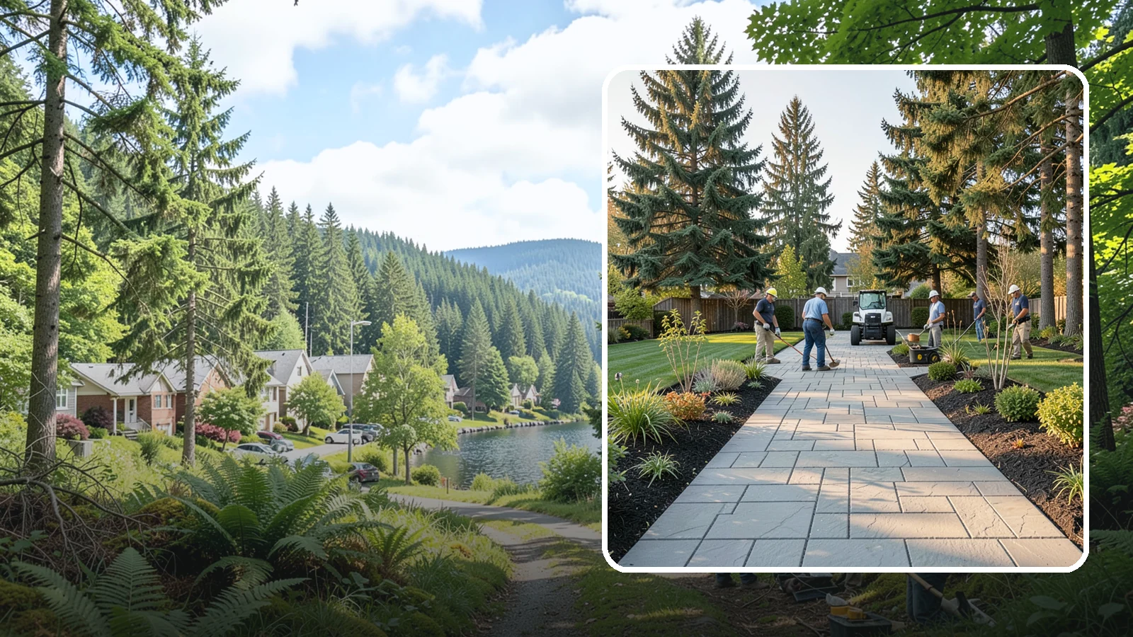 Walkway Installation in Lake Forest Park, King County, WA - Durable paver and stone walkways that connect your spaces with safe, attractive, low-maintenance paths.
