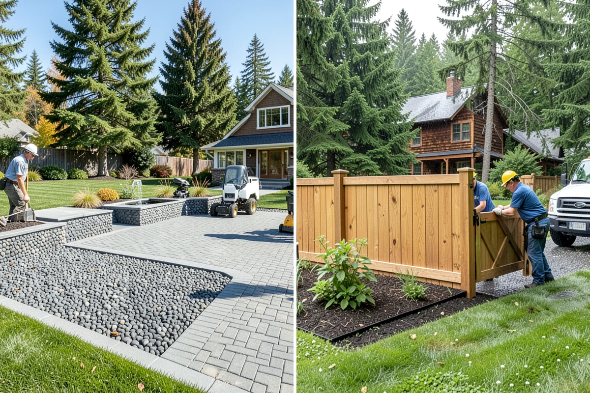 Walkway Installation in Lake Forest Park, King County, WA - Lay out the path and width