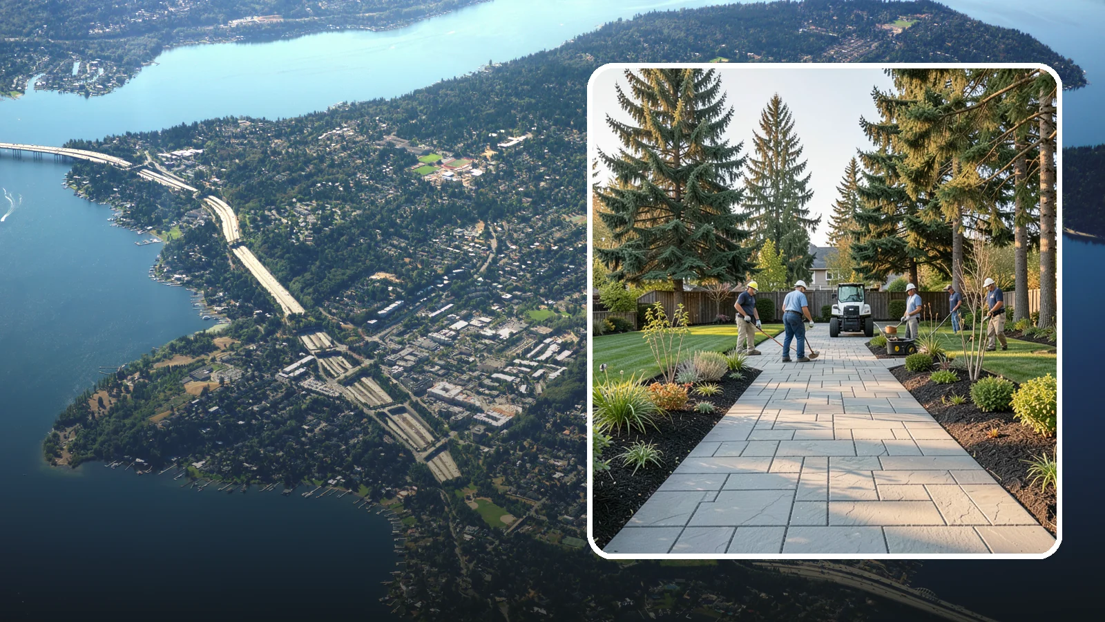 Walkway Installation in Mercer Island, King County, WA - Durable paver and stone walkways that connect your spaces with safe, attractive, low-maintenance paths.